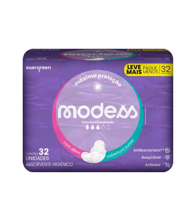 Absorvente-Modess-Maxima-Protecao-Com-32-Leve--Pague--Com-Abas-Especial