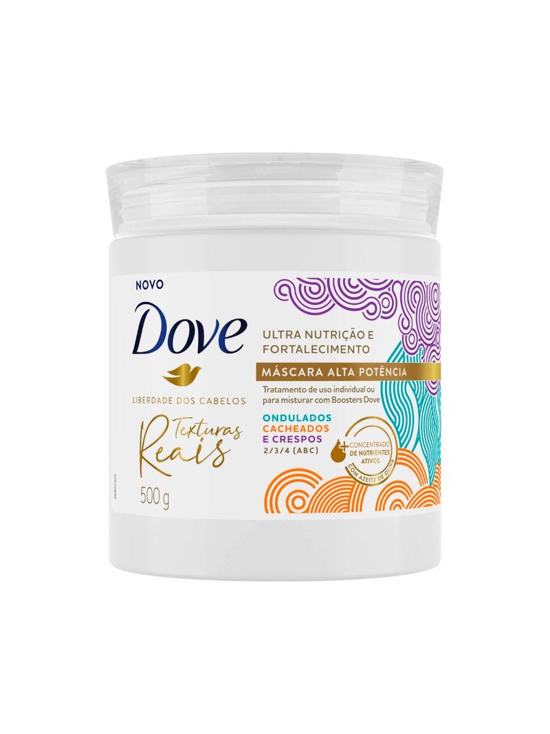 Mascara-Para-Tratamento-Dove-Textura-500gr-Ondulados-Cacheados-E--Crespos
