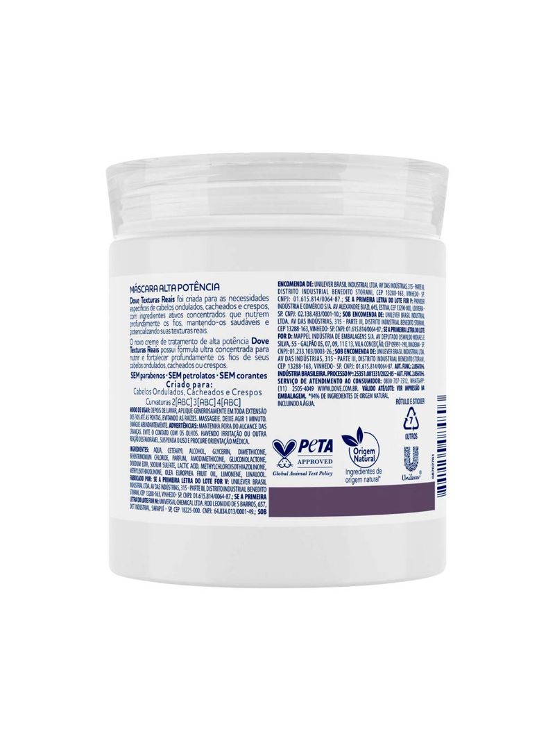 Mascara-Para-Tratamento-Dove-Textura-500gr-Ondulados-Cacheados-E--Crespos