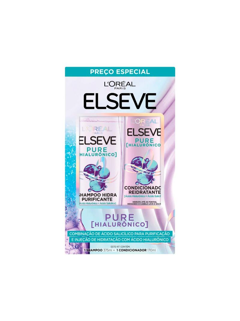 Shampoo---Condicionador-Elseve-375-170ml-Pure-Hialuronico-Especial
