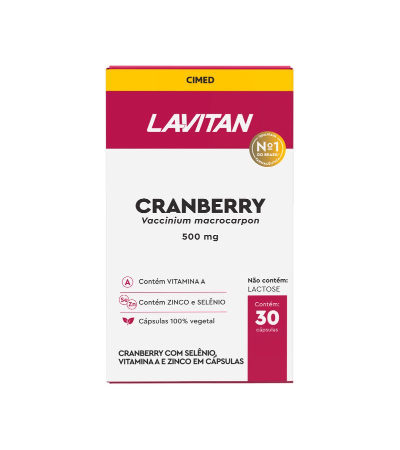 Lavitan-Cranberry-500mg-Com-30-Capsulas