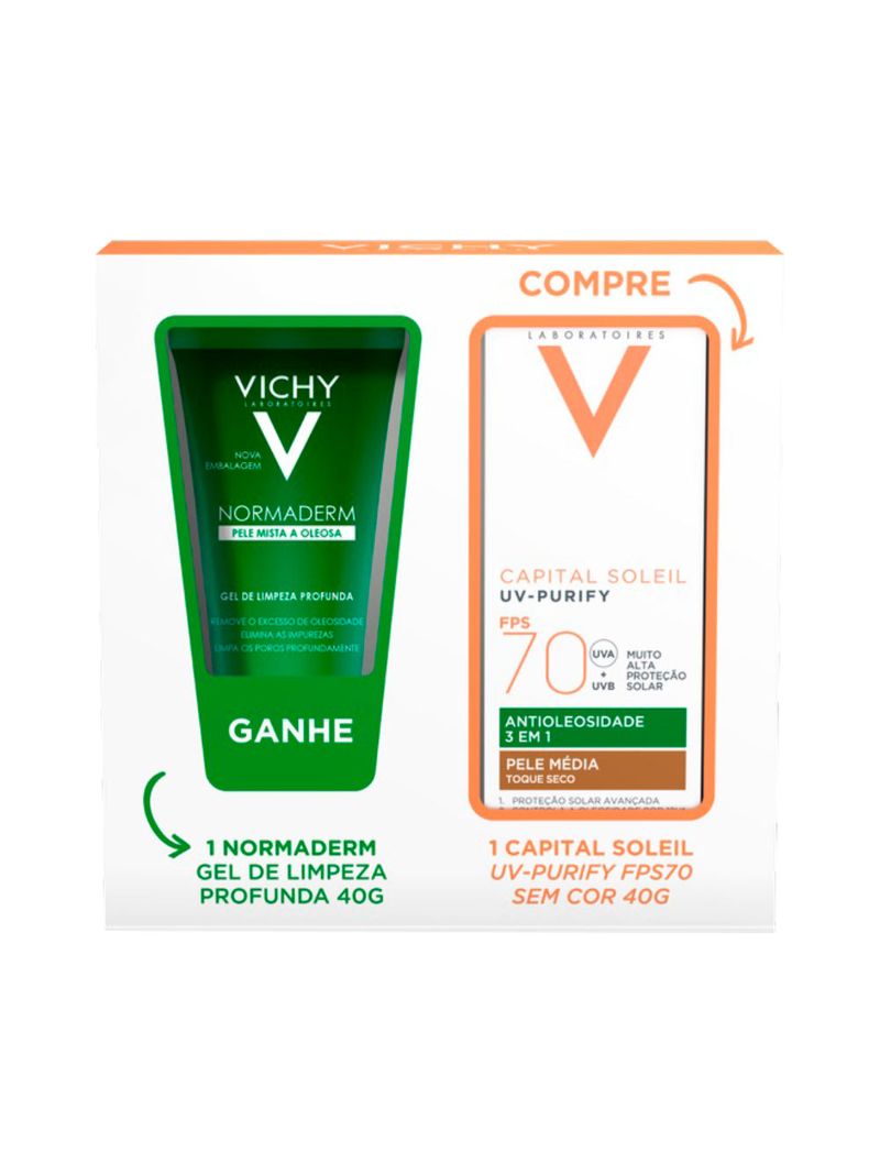 Vichy-Capital-Soleil-Uv-purify-40gr-Fps70-40gr-Gel-Normaderm-Especial