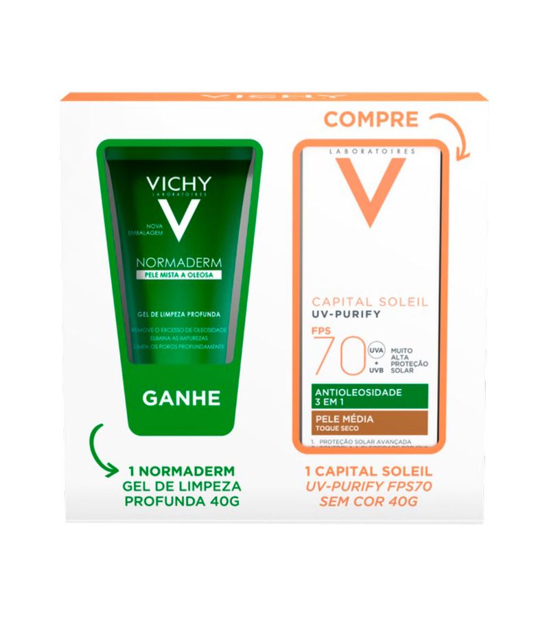 Vichy-Capital-Soleil-Uv-purify-40gr-Fps70-40gr-Gel-Normaderm-Especial