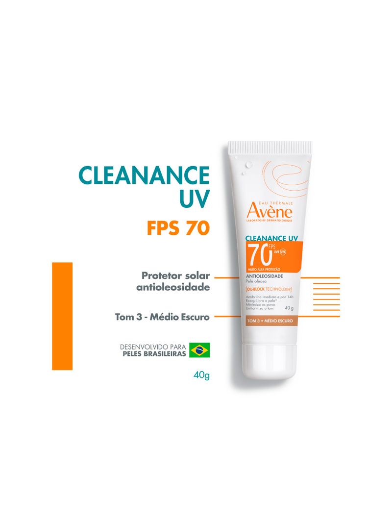 Avene-Cleanance-Uv-Protetor-Solar-40gr-Fps70-Tom-3-Medio-Escuro