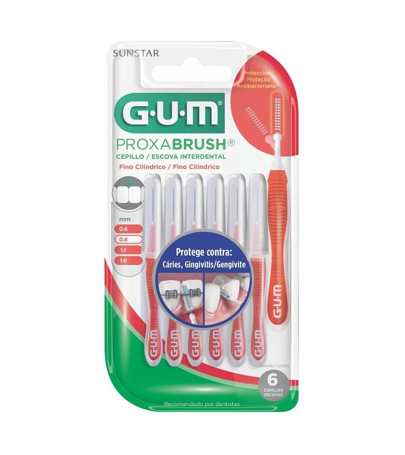 Escova-Interdental-Gum-Proxabrush-Fino-Cilindrico-6-Unidades