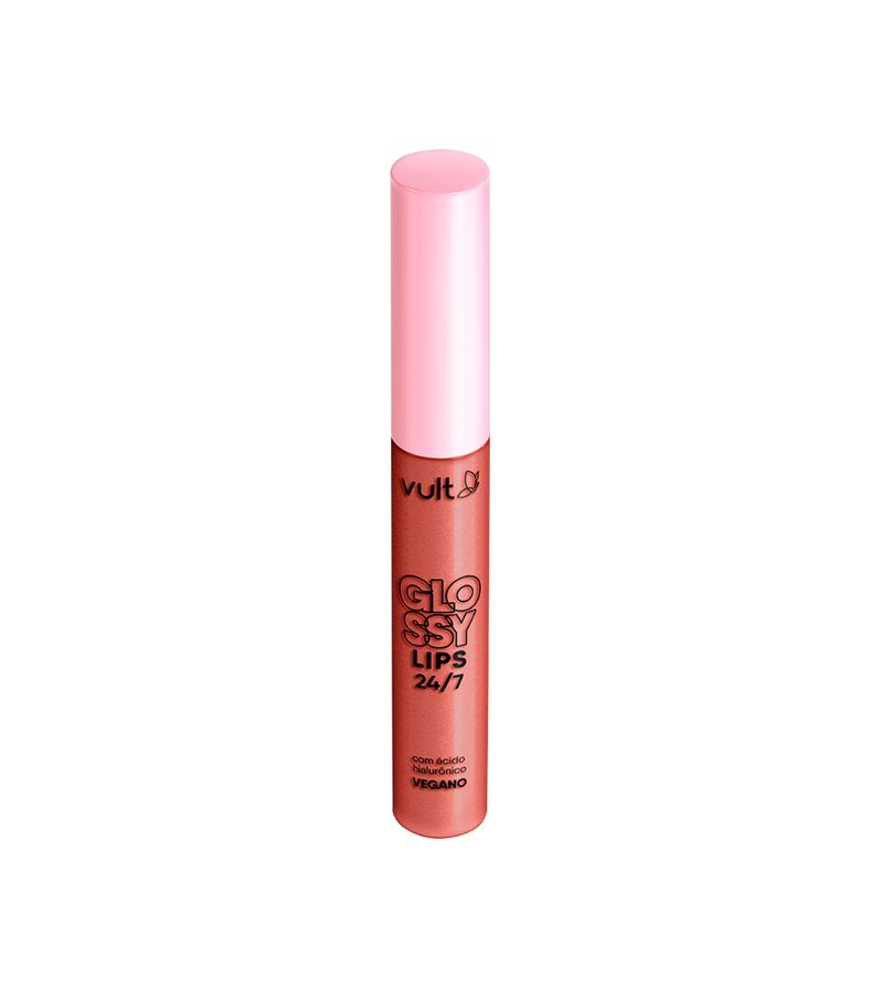 Gloss-Vult-Liquido-Glossy-Lips-24-7-52ml-Pessego