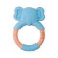 Mordedor Buba Silicone Com 1 Elefante Azul