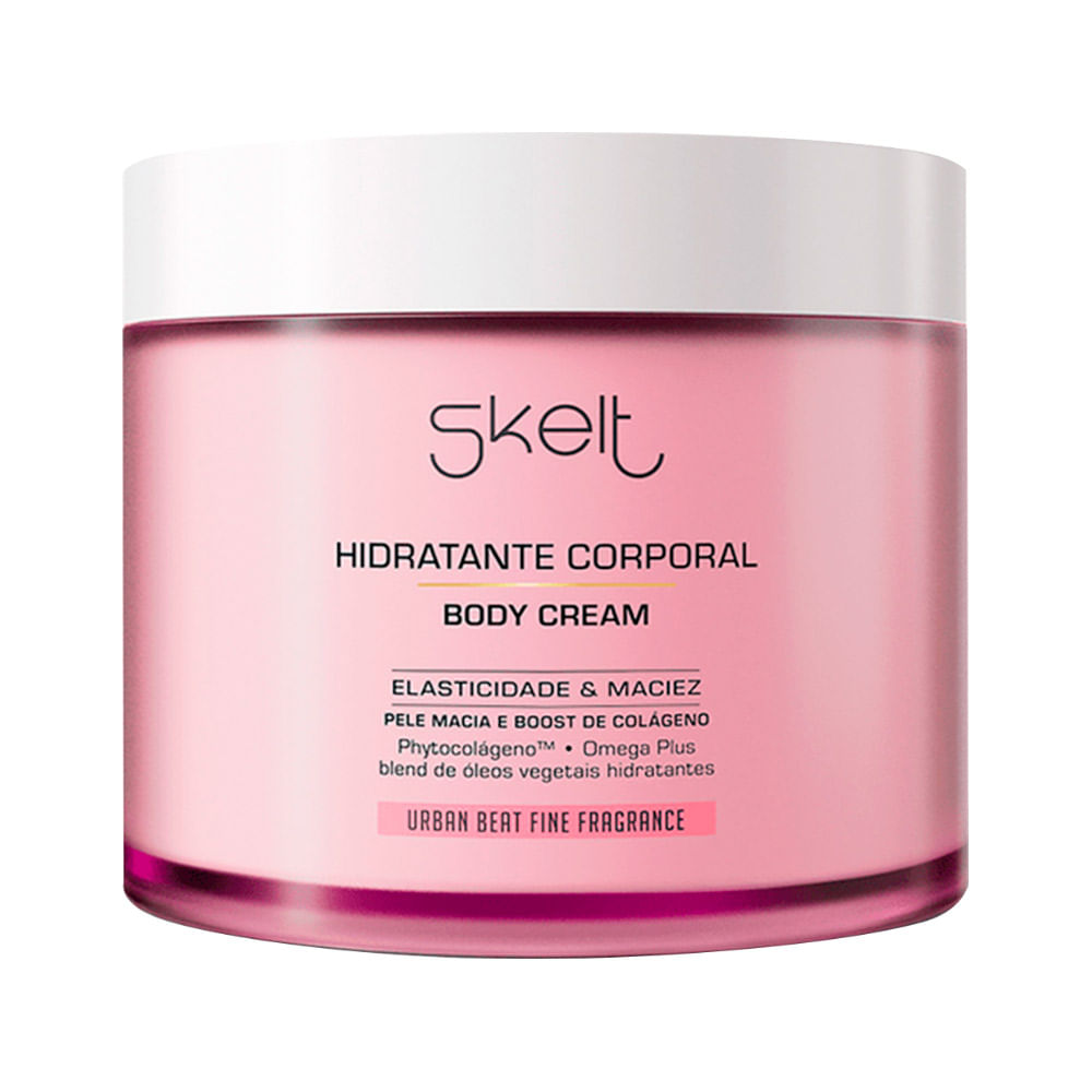 HIDRATANTE SKELT BODY CREAM 200GR URBAN BEAT ELASTICIDADE E MACIEZ