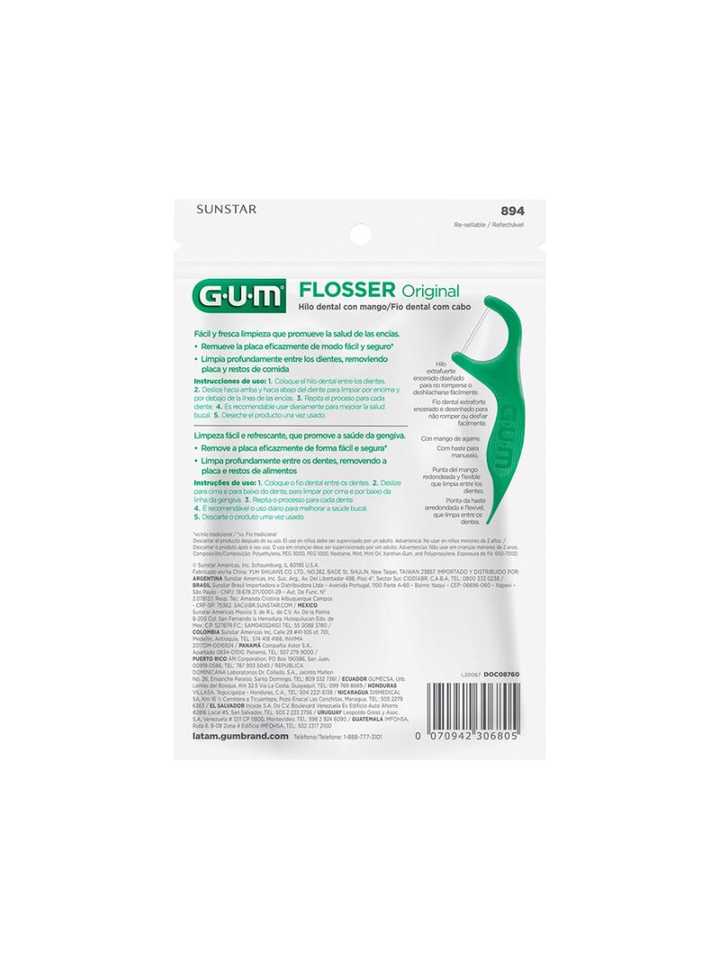 Fio-Dental-Gum-Flosser-Com-20-Com-Cabo-Fresh