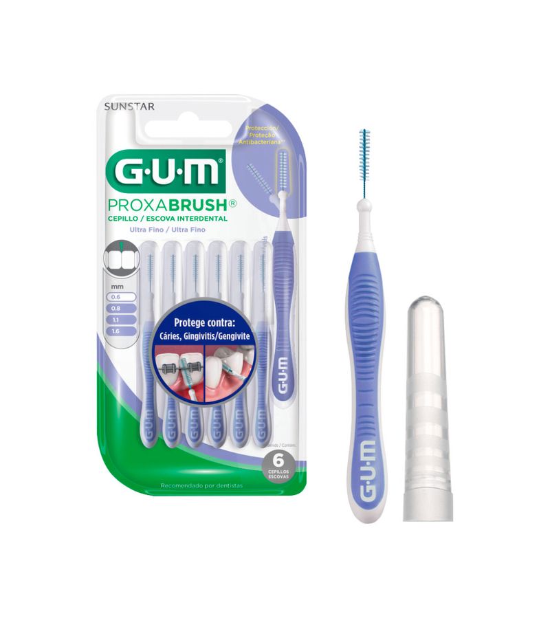 Escova-Interdental-Gum-Com-6-0.6mm-Ultra-Fino