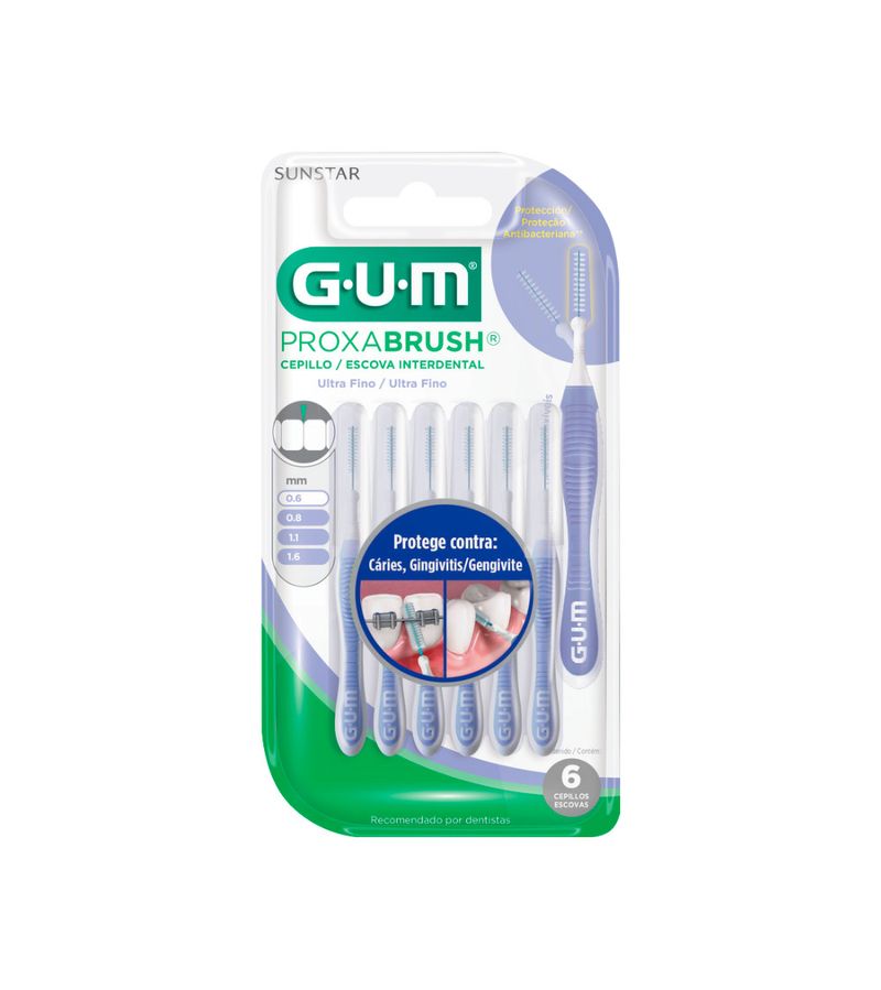 Escova-Interdental-Gum-Com-6-0.6mm-Ultra-Fino