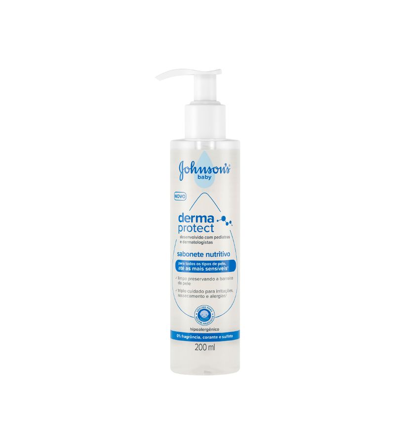 Sabonete-Johnsons-Baby-Liquido-Derma-Protect-200ml-Nutritivo-Pump