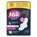 Absorvente Mili Noturno Com 16  Leve+pague- Suave Com Abas Especial