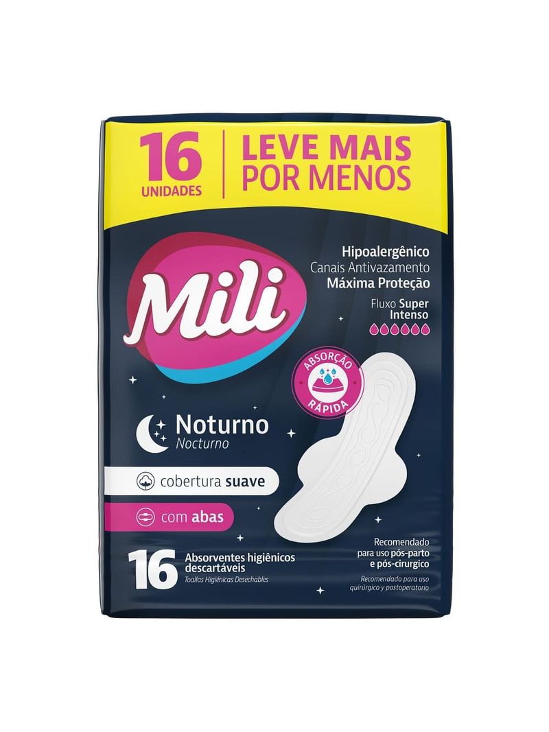 Absorvente-Mili-Noturno-Com-16--Leve-pague--Suave-Com-Abas-Especial
