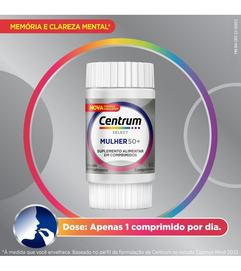 Centrum-Select-Multivitaminico-Mulher-50---Vitaminas-De-A-A-Z-60-Comp