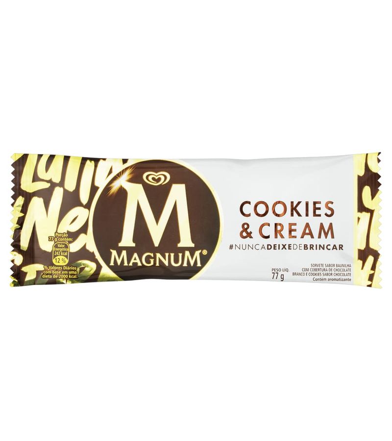 Kibon-Sorvete-Magnum-77-Gramas-Cookies-E-Cream-Sabor-Baunilha-Com--Cobertura-De-Chocolate-Branco