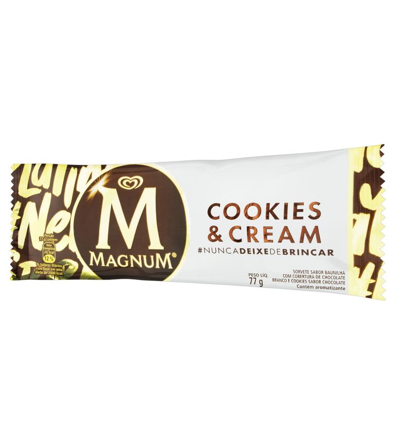 Kibon-Sorvete-Magnum-77-Gramas-Cookies-E-Cream-Sabor-Baunilha-Com--Cobertura-De-Chocolate-Branco