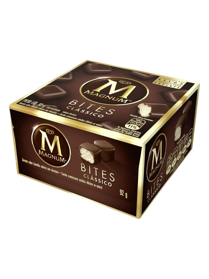 Kibon-Sorvete-Magnum-92-Gramas-Bites-Classico-Sabor-Baunilha-Coberto-Com--Chocolate