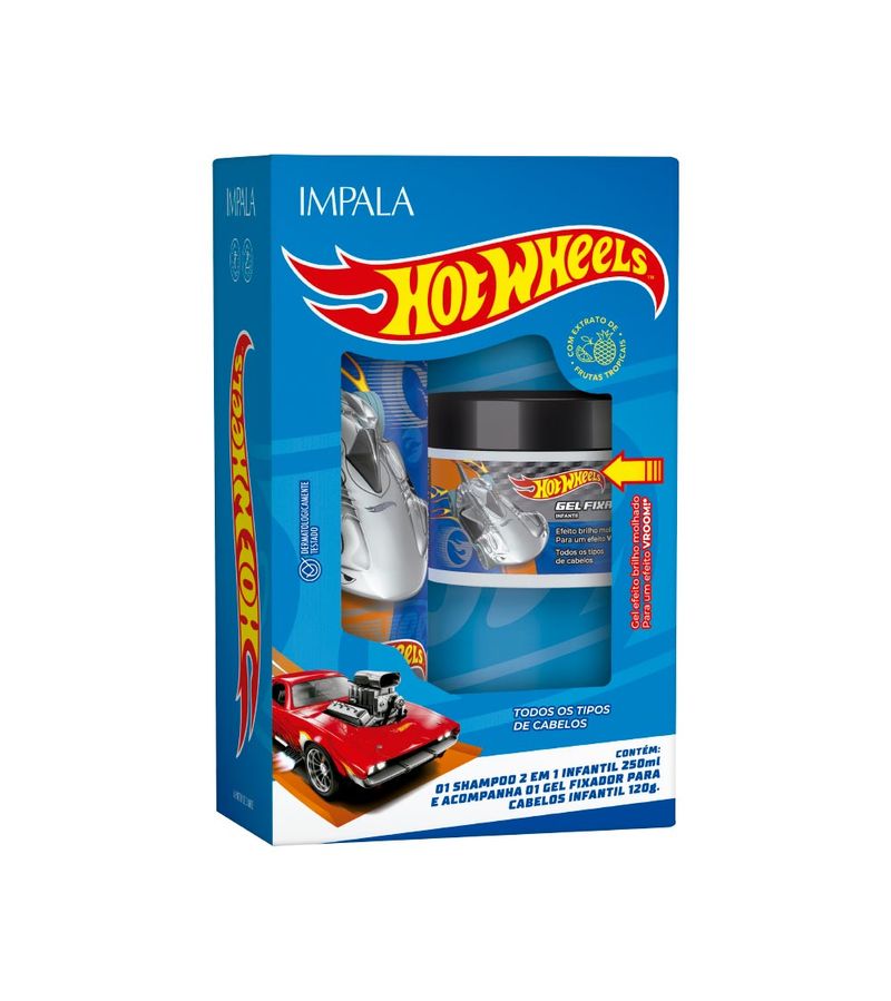 Shampoo-gel-Fixador-Impala-Hot-Wheels-250ml-120g-Prata