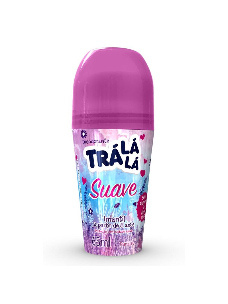 Desodorante-Tra-La-La-Kids-Infantil-65ml-Roll-On-Suave