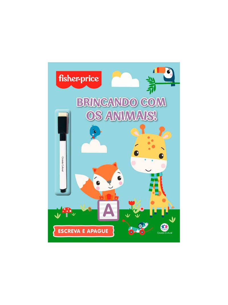Livro-Fisher-Price-Com-1-Brincando-Com-Os-Animais
