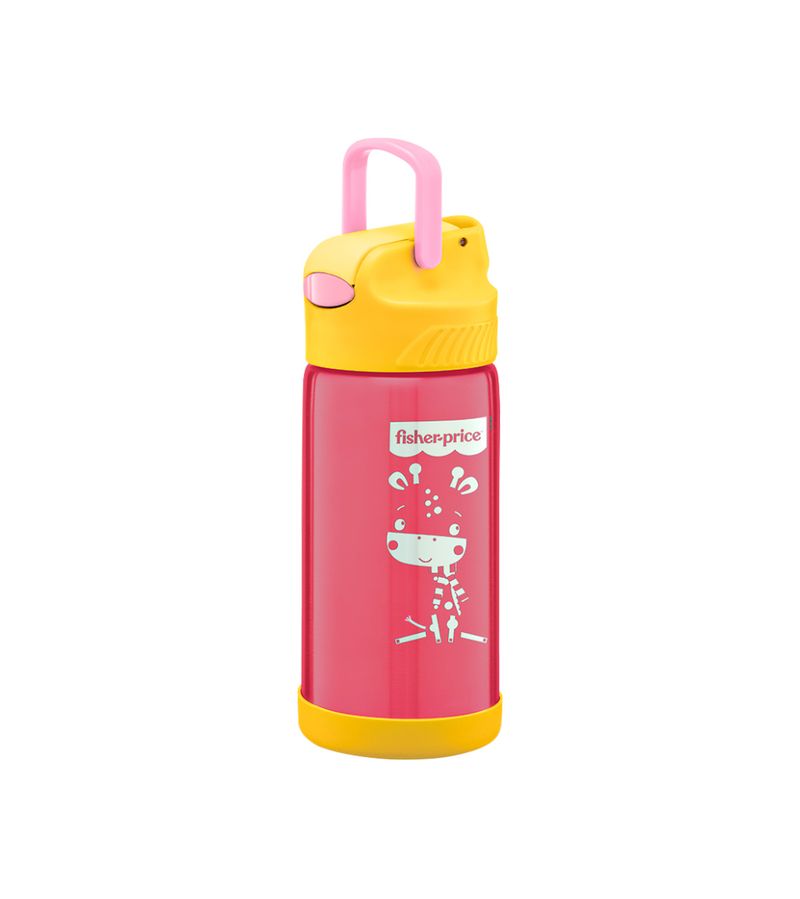 Copo-Termico-Fisher-Price-400ml-Com-Canudo-Rosa