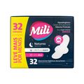 Absorvente Mili Noturno Com 32 Leve+ Pague- Suave Com Abas Especial