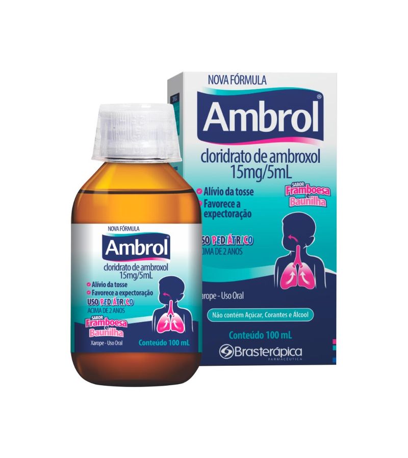 Ambrol-100ml-Xarope-Infantil-15mg-5ml-Framboesa-E-Baunilha