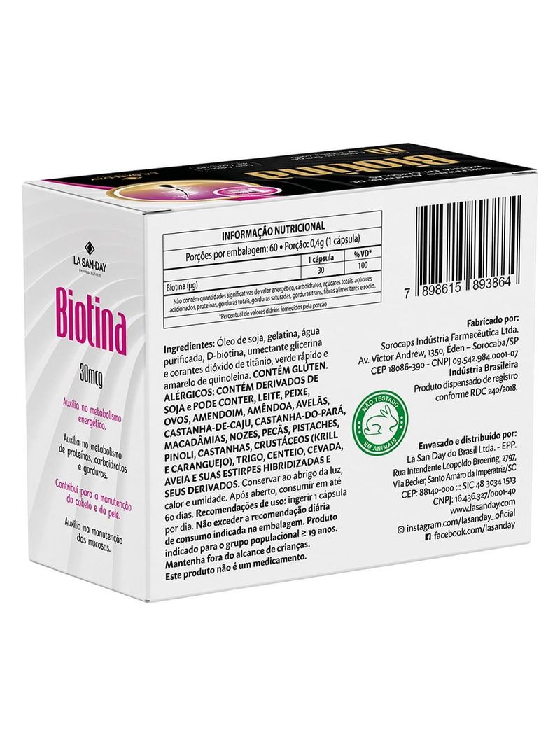 Biotina-Lasanday-Com-60-Capsulas
