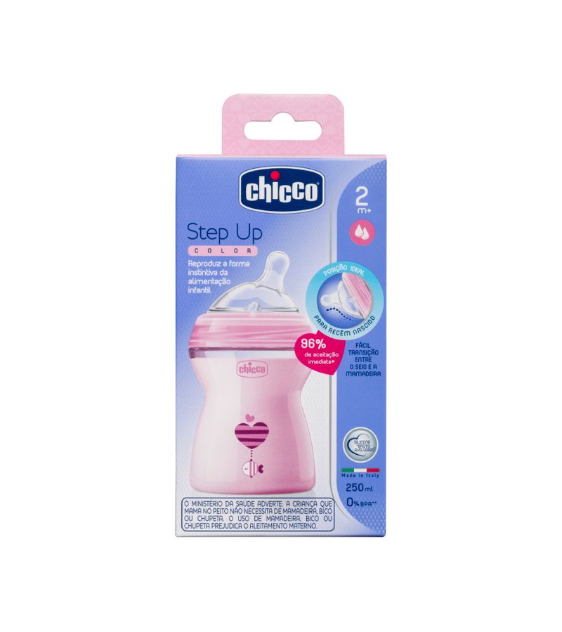 Mamadeira-Chicco-Step-Up-Color-250ml-Rosa