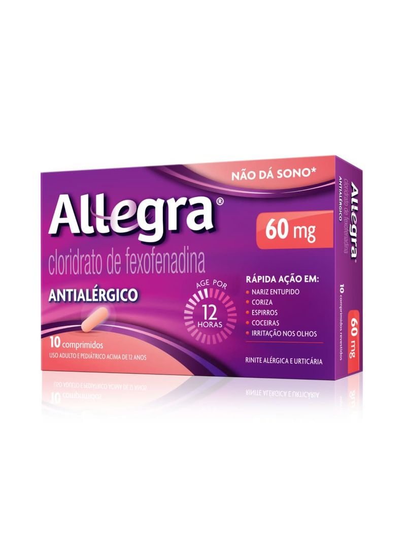 Antialergico-Allegra®-60mg-Com-10-Comprimidos
