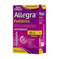 Antialergico Allegra Pediatrico Fexofenadina 6mg/ml Sabor Framboesa 60ml  Com Seringa