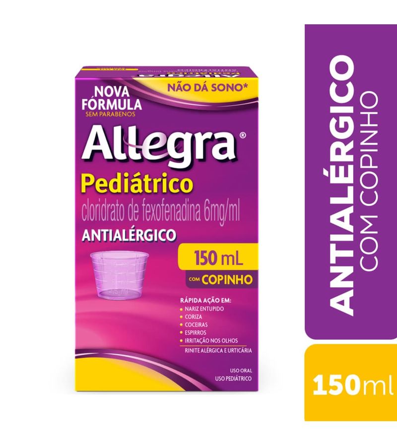 Allegra-Pediatrico-150ml-6mg-ml-Sabor-Framboes-Com-Copo-Dosador