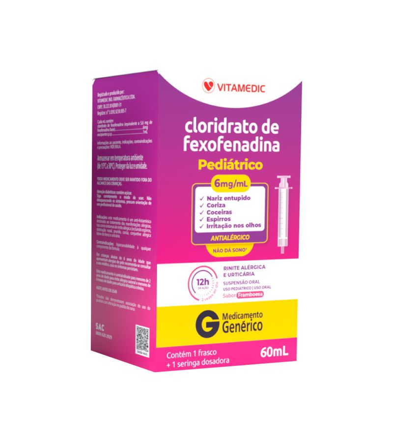 Fexofenadina-Vitamedic-60ml-Suspensao-Oral---Seringa-6mg-ml-Generico