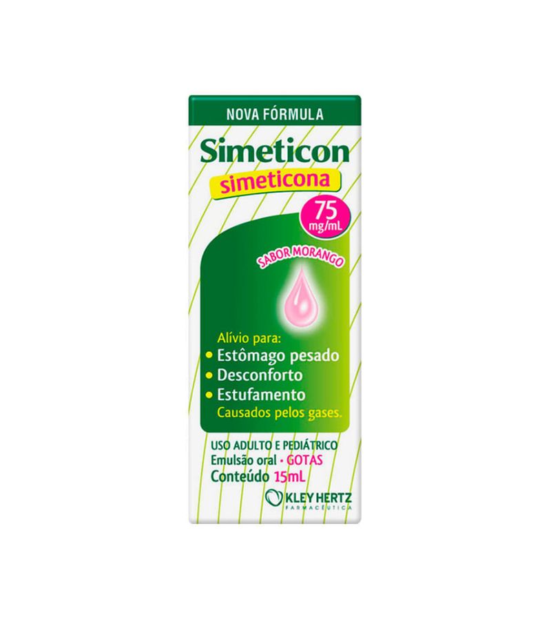 Simeticon 15ml Gotas 75mg/ml Morango - Preço Popular
