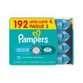 Lencos Umedecidos Pampers Leve 4 Pague 3 Com 4x48 Cuidado De Bebe  Especial