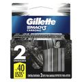 Lamina Gillette Barbear Mach3 Com 2 Carbono