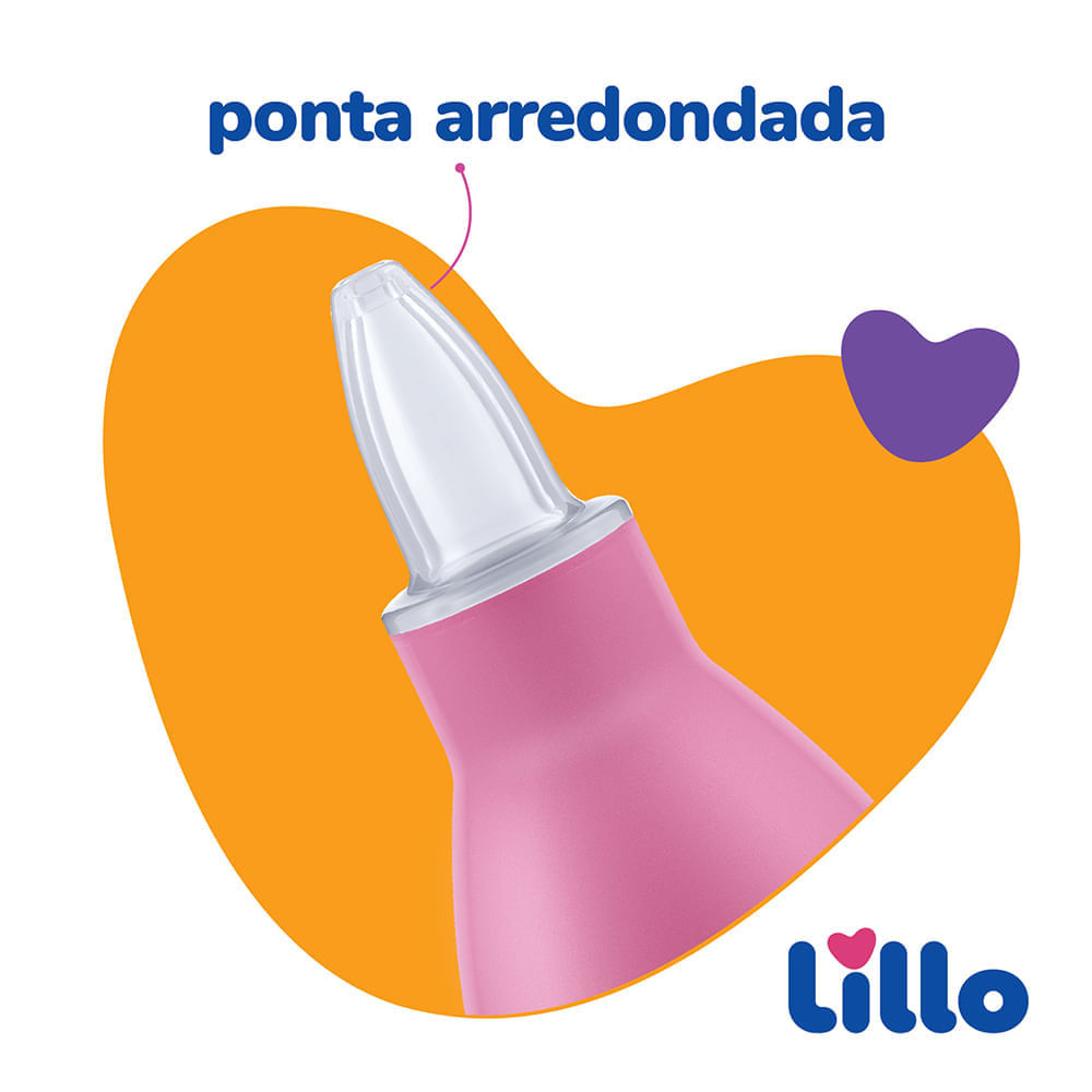 ASPIRADOR NASAL LILLO ROSA - Preço Popular