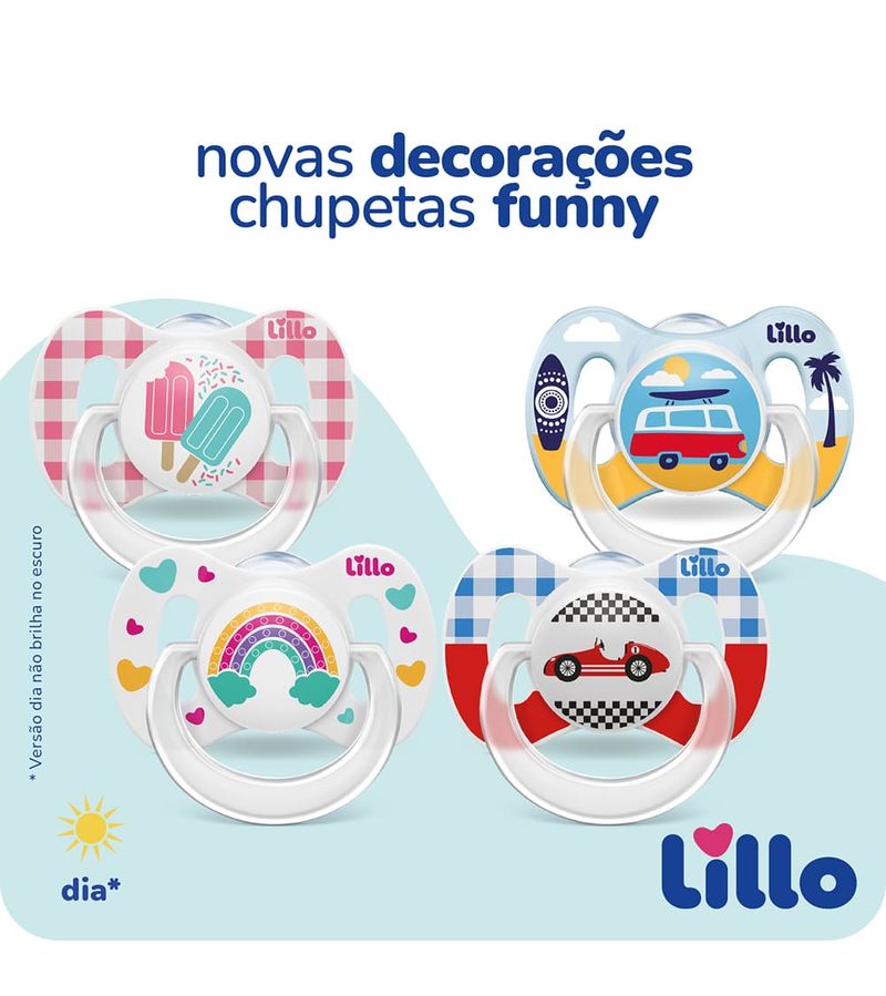 Chupeta-Lillo-Funny-Silicone-Ortodontico-Azul-N.2-Ref-649720