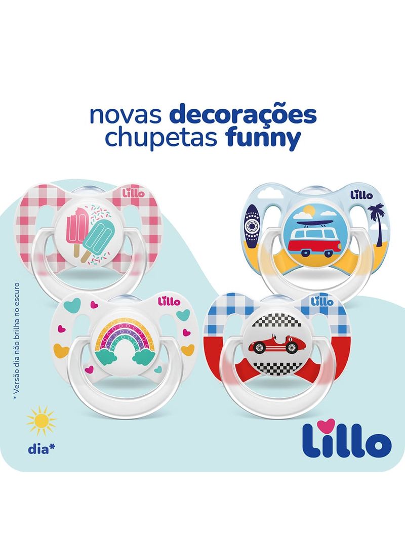 Chupeta-Lillo-Funny-Silicone-Ortodontico-Rosa-N.2-Ref-649730