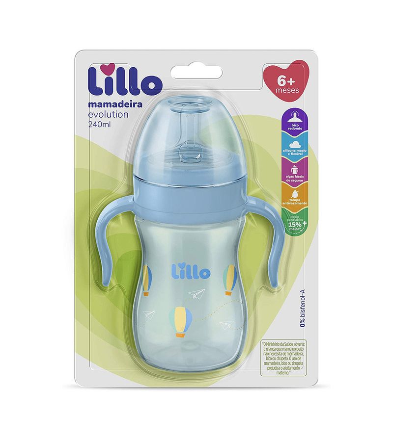 Mamadeira-Lillo-Evolution-240ml-Com-Alca-Azul