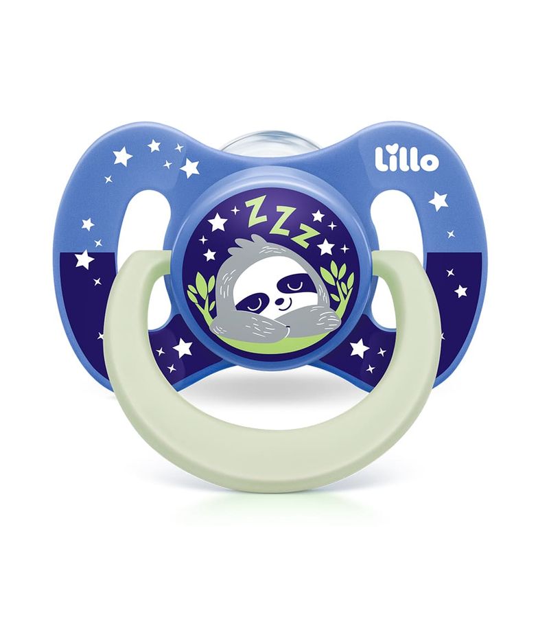 Chupeta-Lillo-Silicone-6-Meses-Azul-Com-2-Unidades-Bico-Silicone