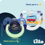 Chupeta-Lillo-Silicone-6-Meses-Azul-Com-2-Unidades-Bico-Silicone