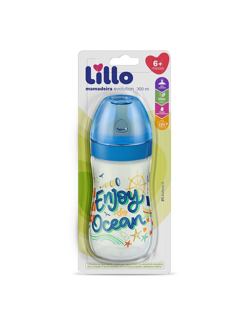 Mamadeira-Lillo-Evolution-300ml-Azul