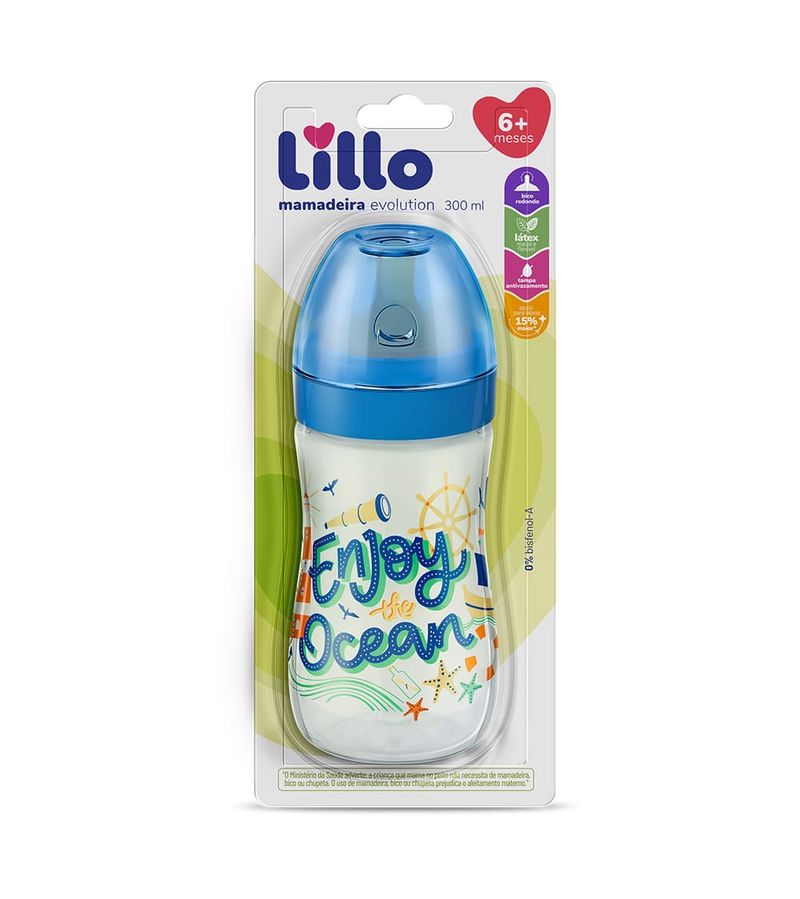 Mamadeira-Lillo-Evolution-300ml-Azul