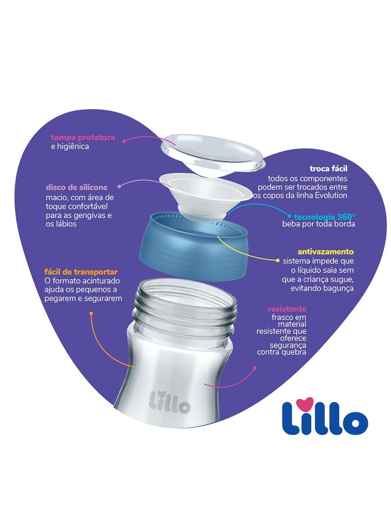 Copo-Lillo-Super-Evolution-360-300ml-Menina-Rosa