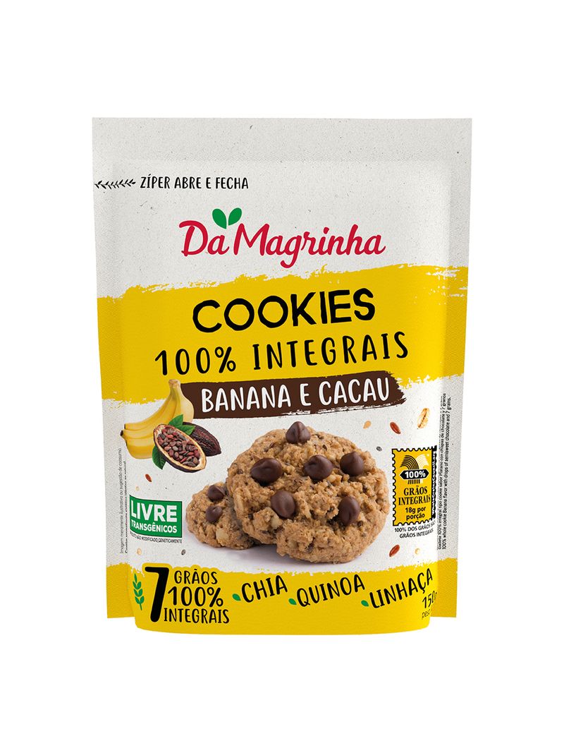 Cookies-Magrinha-100--Integral-150gr-Banana-E-Cacau