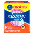 Absorvente Always Super Proteção Suave Com Abas 32 Unidades