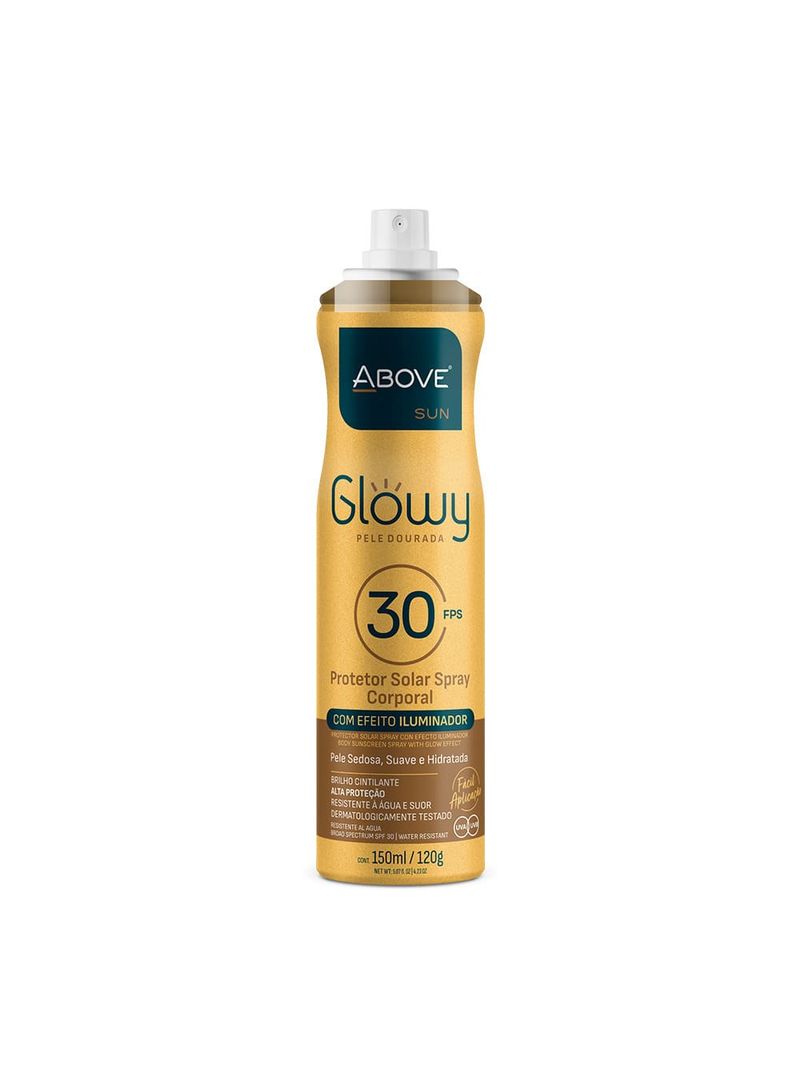 Protetor-Solar-Above-Sun-Glow-150ml-Fps30-Spray-Iluminador