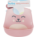 Babador De Silicone Buba Gumy Com 1 Rosa